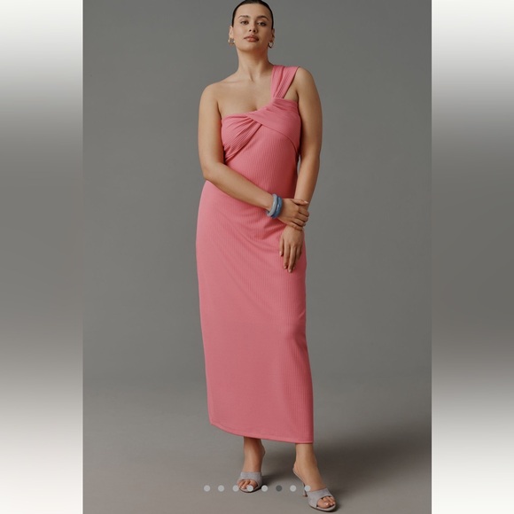 Anthropologie PORRIDGE ANTONIA TWIST-FRONT RIBBED MAXI DRESS Size M NWT - Picture 7 of 9